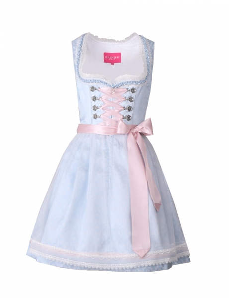 Dirndl mini 50cm Mariposa hellblau blau Krüger MADL by Caroline Einhoff