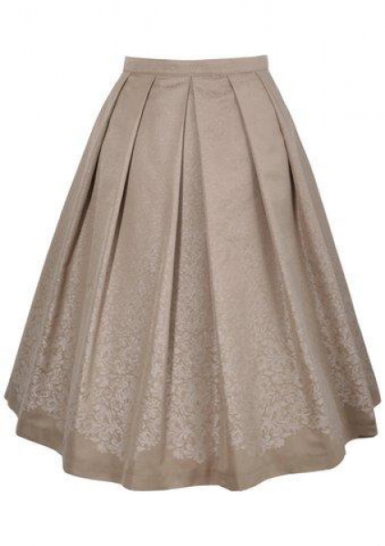 Trachtenrock 67 cm beige Hohenstaufen by H. Moser