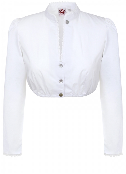 Dirndlbluse Fanny weiß Langarm Spieth & Wensky