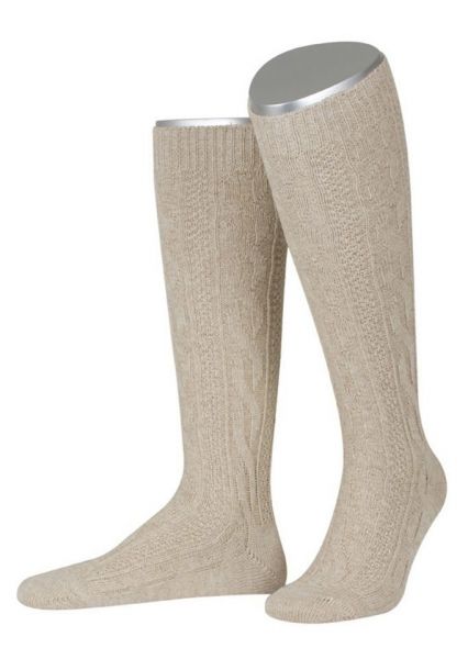 B-Ware / 2. Wahl Trachtenkniestrumpf Socken natur Lusana