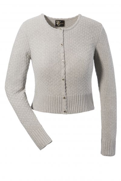 Trachten Strickjacke Marlene grau Trachten Deiser