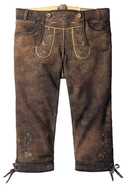 Lederhose Kniebund Hose Suzan stein geäscht Stockerpoint