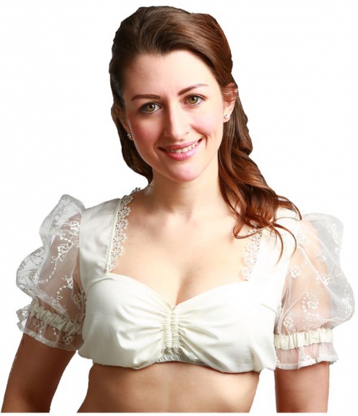 Dirndlbluse Pösing creme Fuchs
