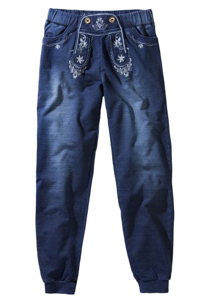 B-Ware / 2. Wahl Trachten Sweathose Shelly blau Stockerpoint