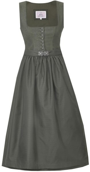 Dirndl midi 70 cm Medlingen olive grün dunkelgrün Marjo