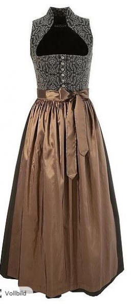 Dirndl lang 98 cm Ursensollen anthrazit bronze Berwin & Wolf