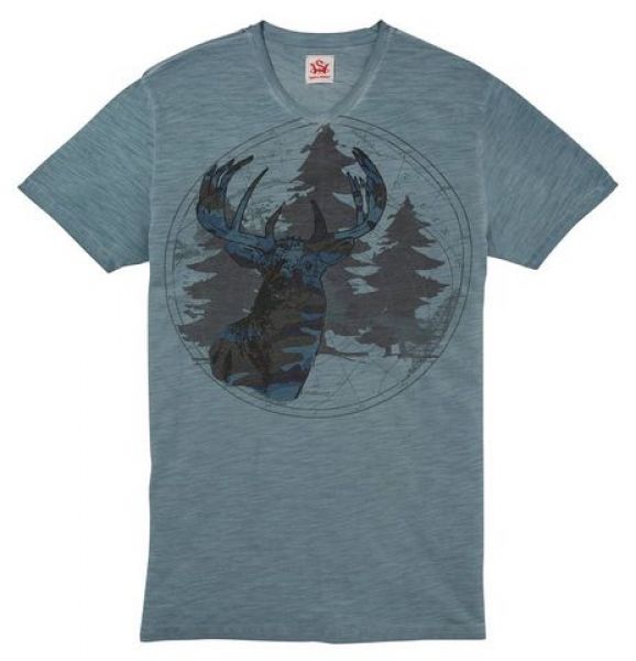 Herren Trachtenshirt Morris blau Spieth & Wensky