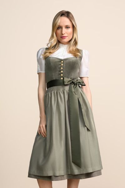 Dirndl midi 70 cm Avara oliv Krüger Madl