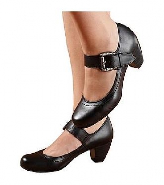 B-Ware /2. Wahl Trachten Pumps Seebarn schwarz Andrea Conti