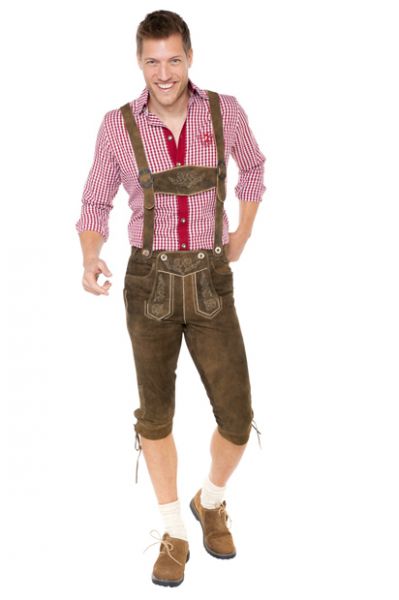 Lederhose Kniebund Seppl walnuss Marjo