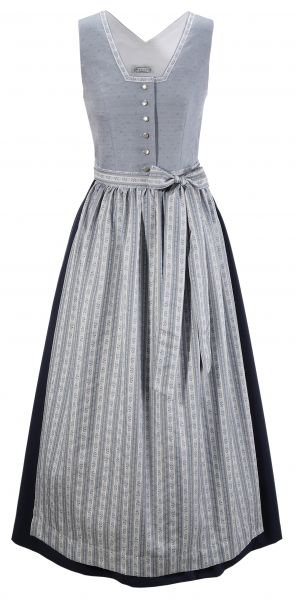 Dirndl Designerdirndl lang 95 cm Hoflach hellblau/marine Hannah Collection