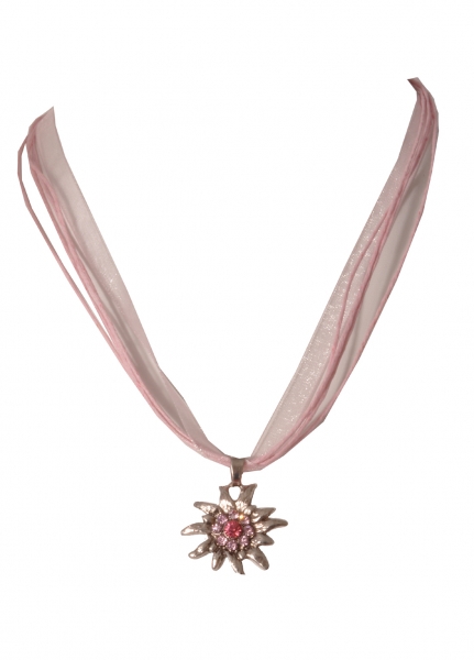 Dirndlkette Hohenau rosa Edelweiß v. Wolkenweis