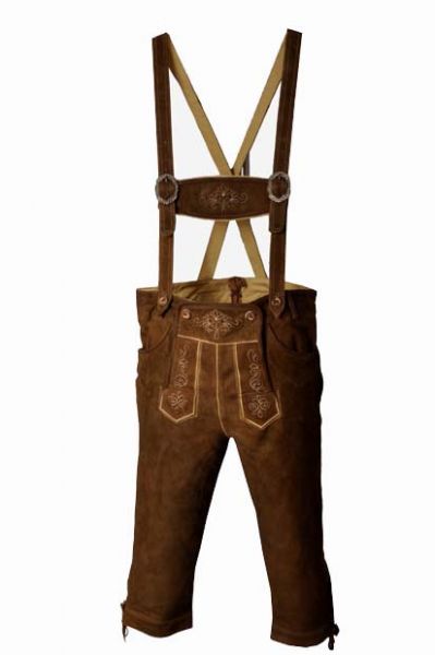 Lederhose Kniebund hellbraun Fuchs