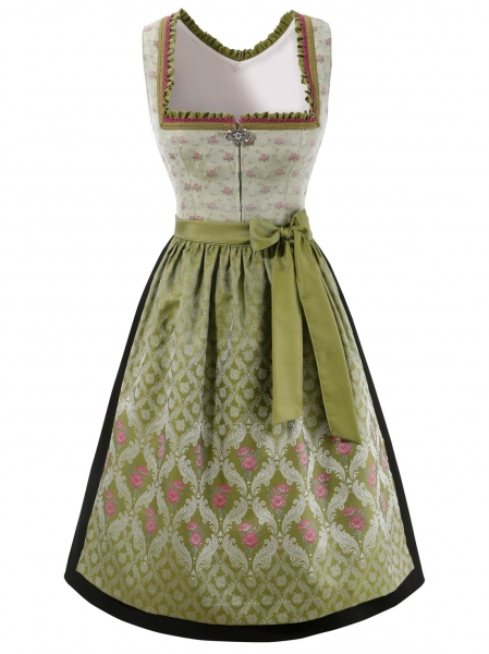 B-Ware / 2. Wahl - Dirndl midi 65 cm Weyarn grün Hannah Collection